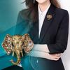 Retro Personalized Animal Alloy Elephant Brooches For Women Clothing Coat Jewelry Accessries Gifts