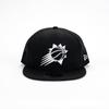 New Era 9FIFTY Black & White Snapback Mesh Cap, NBA Phoenix Suns