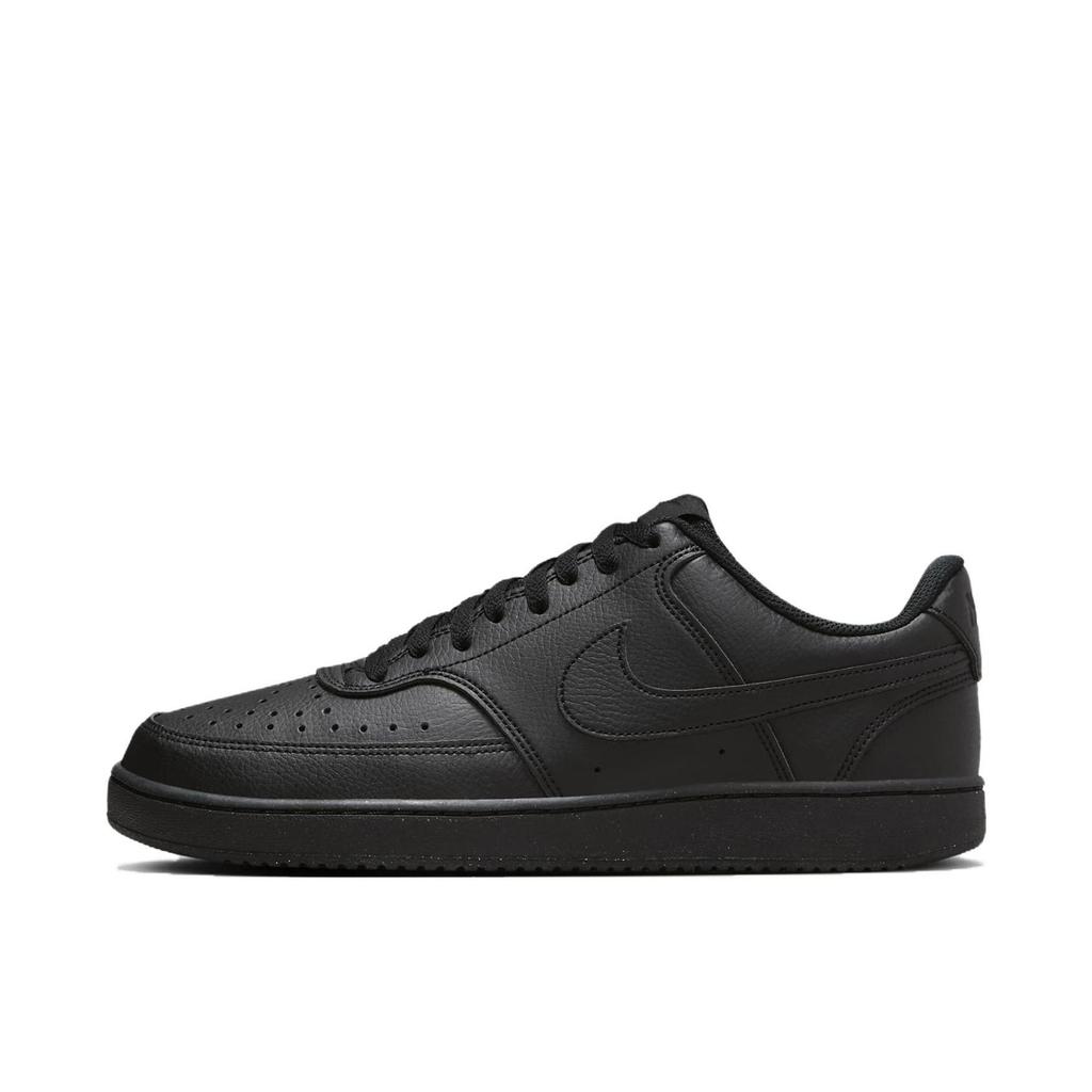 Nike Court Vision Low Half Sugar Synthetic Leather Abrasion Resistant Low Top Skateboard Shoes Unisex Black Pink DH2987-002(Team1615-)