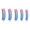 L5 Pink Blue Ombre French Curve Fake Nails 20 Pieces Elegant Design Comfort Fit Durable ABS Material Perfect for Party Wedding Festival