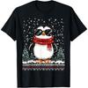 Funny Christmas Penguin With Sunglasses Ugly Christmas T-Shirt(1)