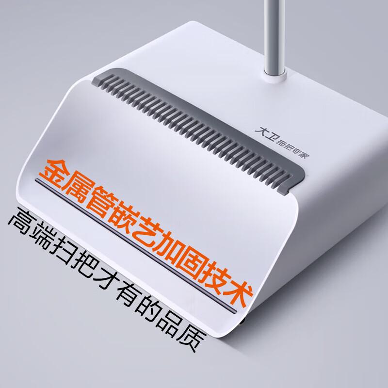 David Soft Bristle Broom and Dustpan Set