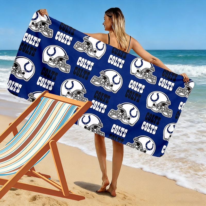 Cowboys Art Print Beach Towel, Large Soft Quick Dry Towel for Beach Camping Swimming