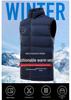 Smart USB Heated Vest for Men & Women - 4-Zone Temperature Control, Winter Cotton Vest for Cross-border Users