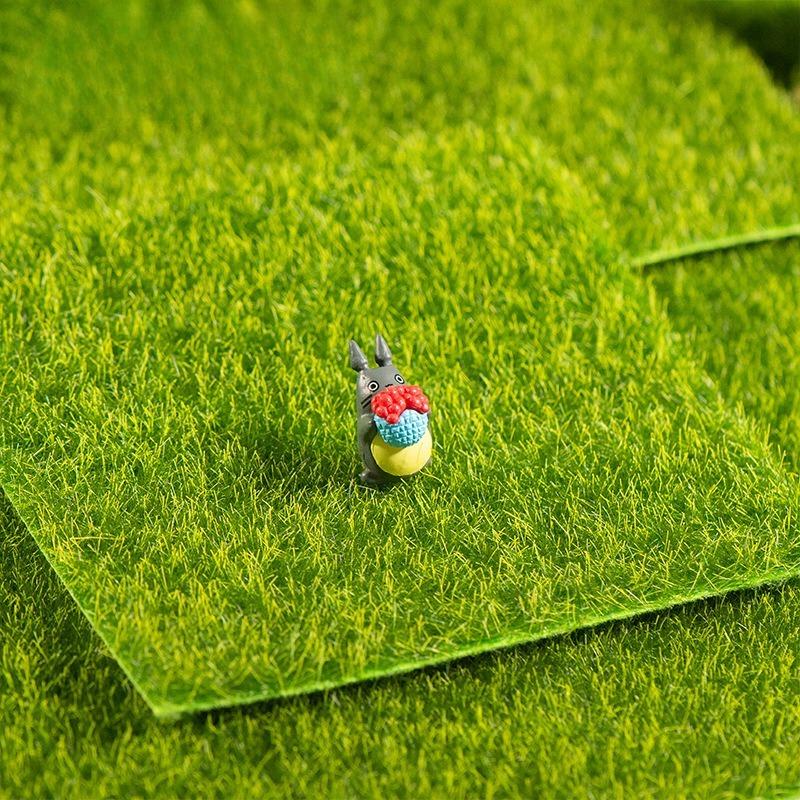 1 Peça Mini Gramado Artificial Terrários DIY Decoração de Micro Paisagem Musgo Falso Miniaturas de Bonsai Ornamento de Jardim