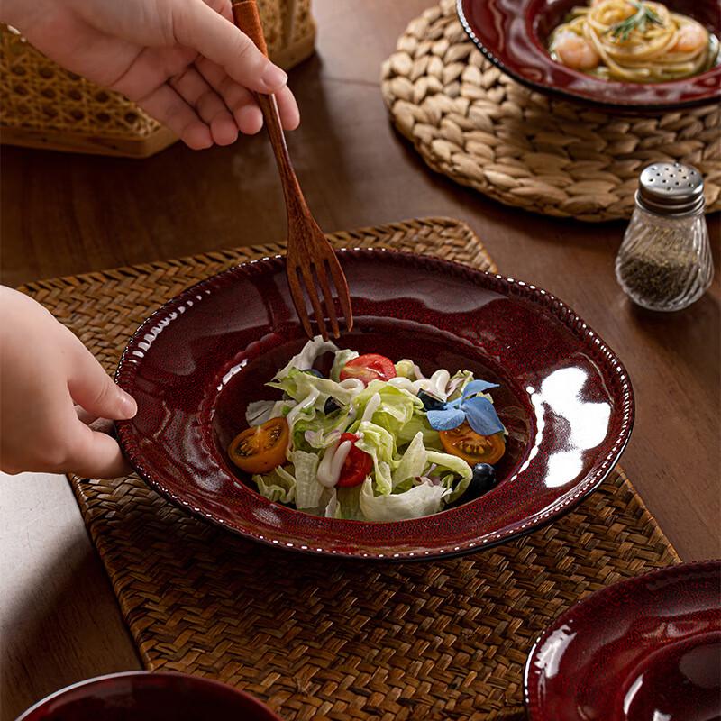 WQ Ceramic Straw Hat Plate 8.5 inches