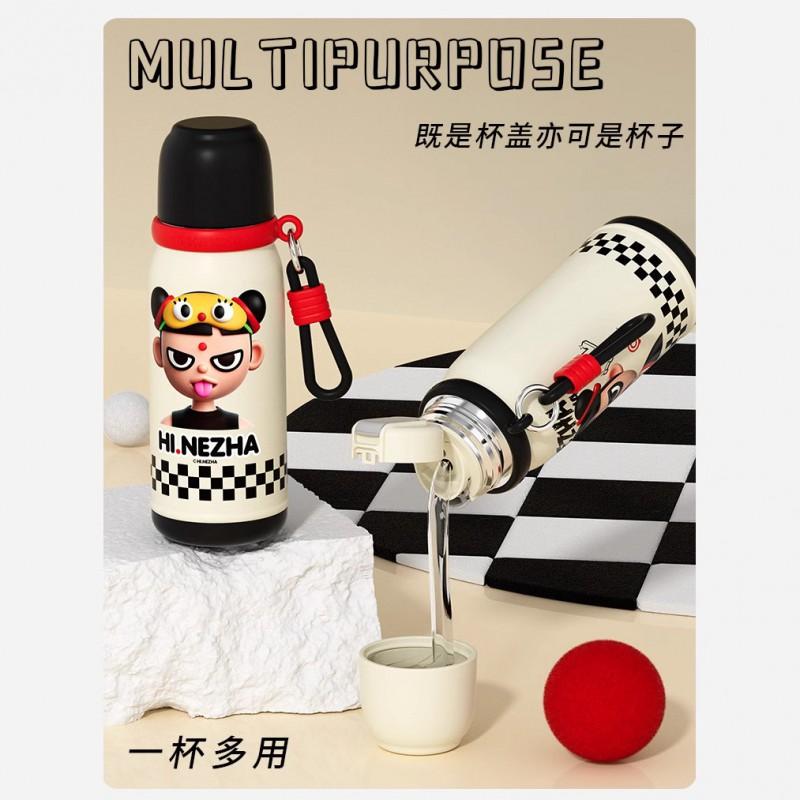 Licensed Neighbor Cartoon Kids Straw Water Bottle Double-Wall 316 Stainless Steel Insulated Cup Students