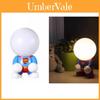 Lâmpada de Mesa LED de Desenho Animado de Super-Herói com Luz de Economia de Energia para Decoração de Quarto de Crianças