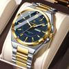 POEDAGAR Top Fashion Men Watches Stainless Steel Waterproof Luminous Classic Male Watch Date Week Men's Quartz Wristwatch Reloj