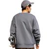 Li Ning Skateboard Series Fun Cartoon Print Warm Fleece Pullover Sweatshirt Unisex sweatshirt Gray AWDRF81-1