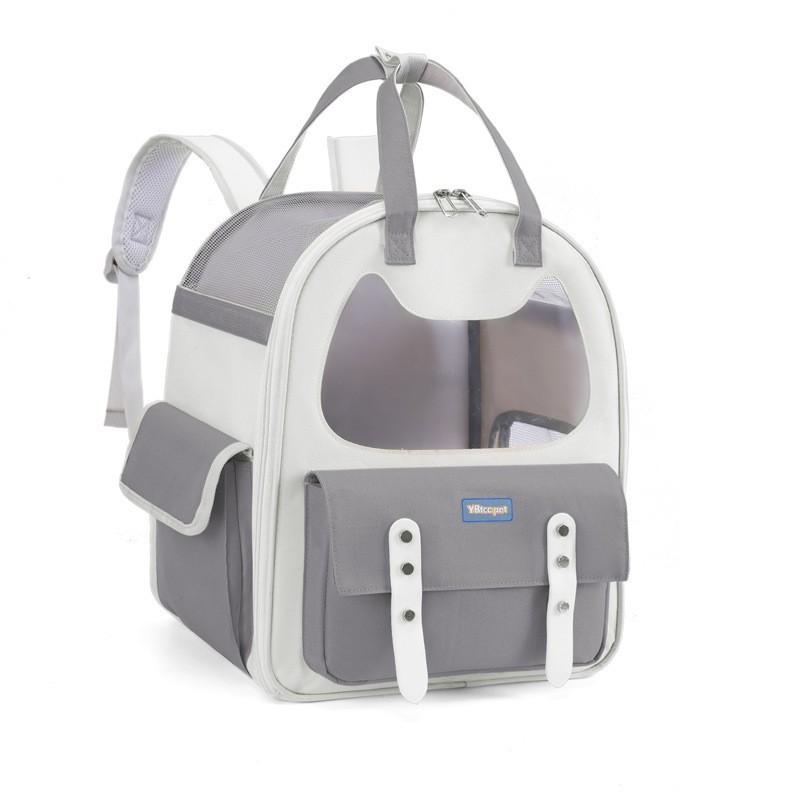 Dual-Shoulder Pet Carrier Backpack Cats Small Dogs - Durable Oxford Fabric With Grip Handle 13L Capacity 5-7kg Weight
