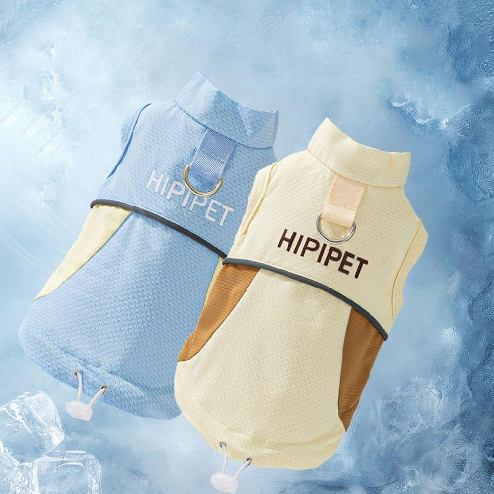 Thin Dog Sun Protection Clothes Clashing Color Pet Mesh Vest Pet Costumes Dog Cooling Vest  Summer