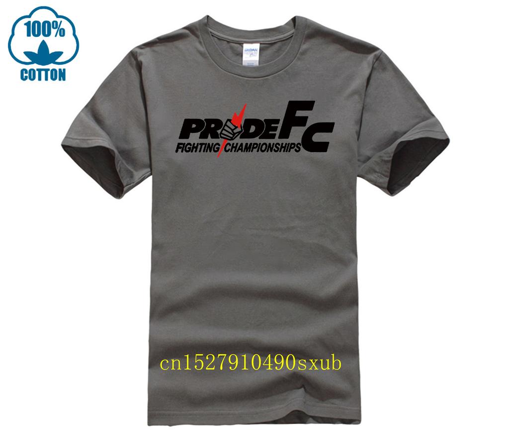 Designer T Shirt PRIDE FC Mixed Martial Fighting Championships Men T-shirt Cotton Lycra T Shir