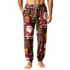 Men's Christmas Printed Pajama Pants Warm Pants for Winter