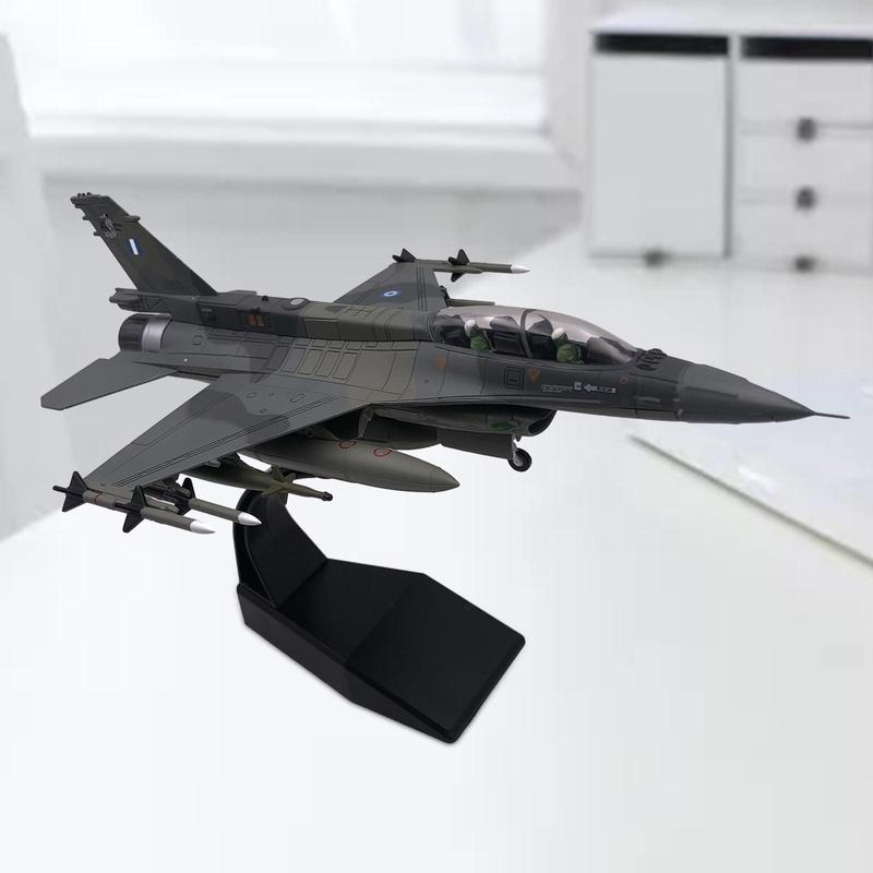 Simulation 1:72 F16 Aircraft Model Retro Plane Model for TV Cabinet Shelf