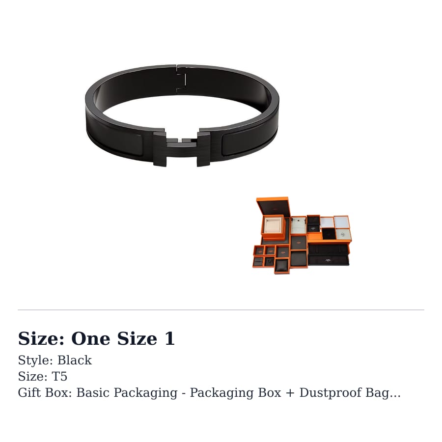HERMES Clic H Rokassprādzes Unisex Melnas