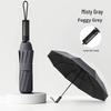 Men's 10-Rib Carbon Fiber Automatic Folding Umbrella with UV Protection