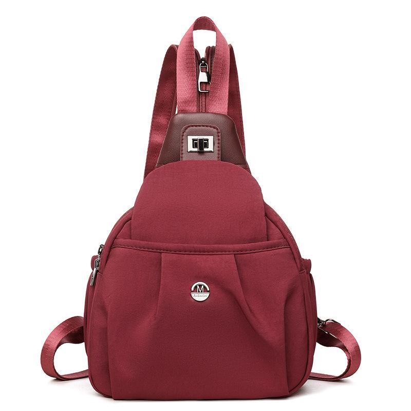 Multifunkční náprsní taška Dámský lehký batoh Cestovní taška přes rameno
