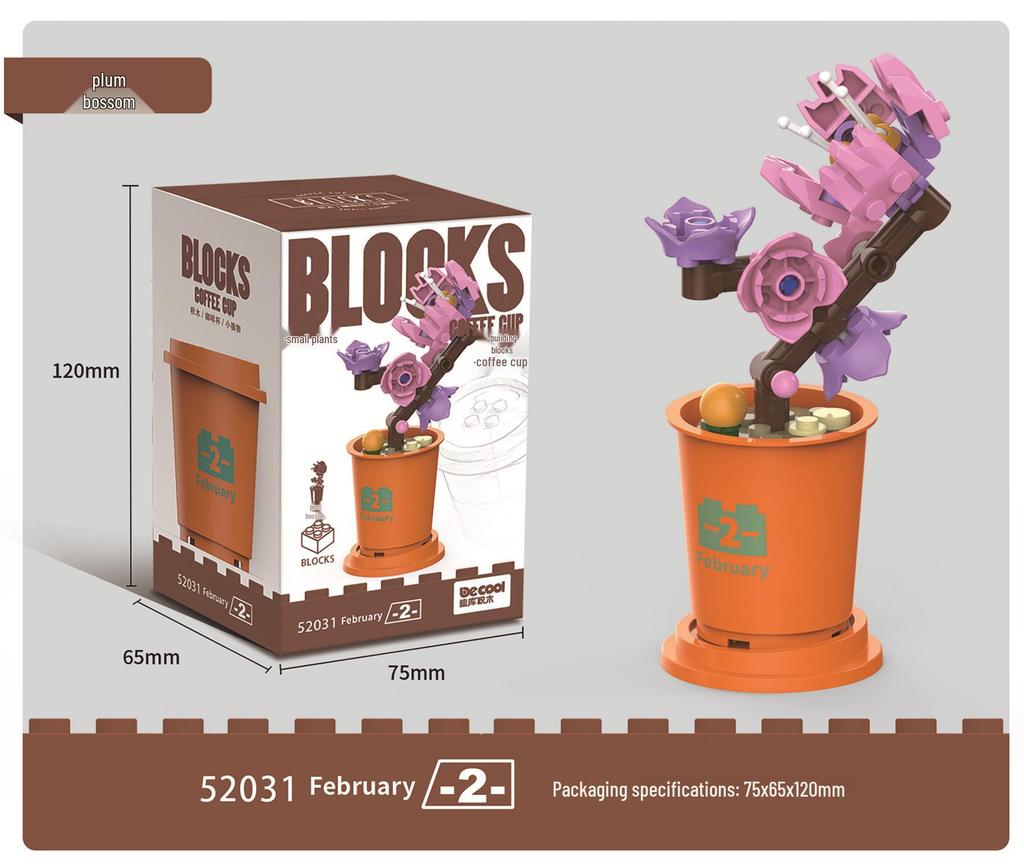 Bukiet Sukulentów Klocki - Prezenty Świąteczne i Zabawki