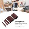 6pcs Aluminum Oxide Sandpaper Roll 120 Grit Sanding Belts Long Tube Sandpaper Ring Woodworking