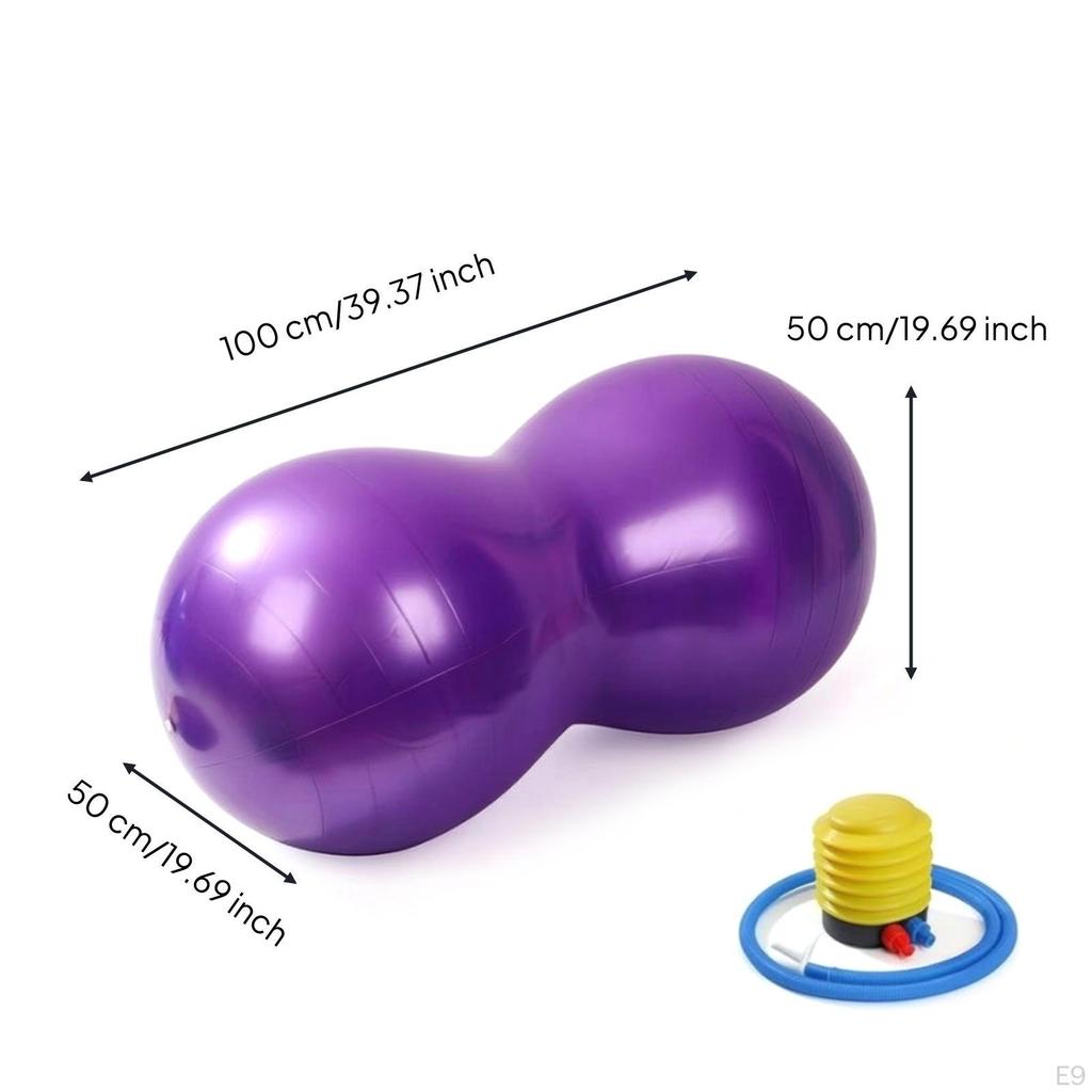 Peanut Ball with Pump Inflatable Sensory for Kids, Children, Balance Training Active