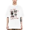 Street Hip Hop Prints Men Cotton T Shirt Othing Creativity Oversized Short Sleeve Street culture Tops Men T Shirt 2024 New Style