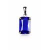 Natural Blue Tanzanite Loose Gemstone 16.55 ct Tanzania Pendant Emerald Cut for Jewelry Designs