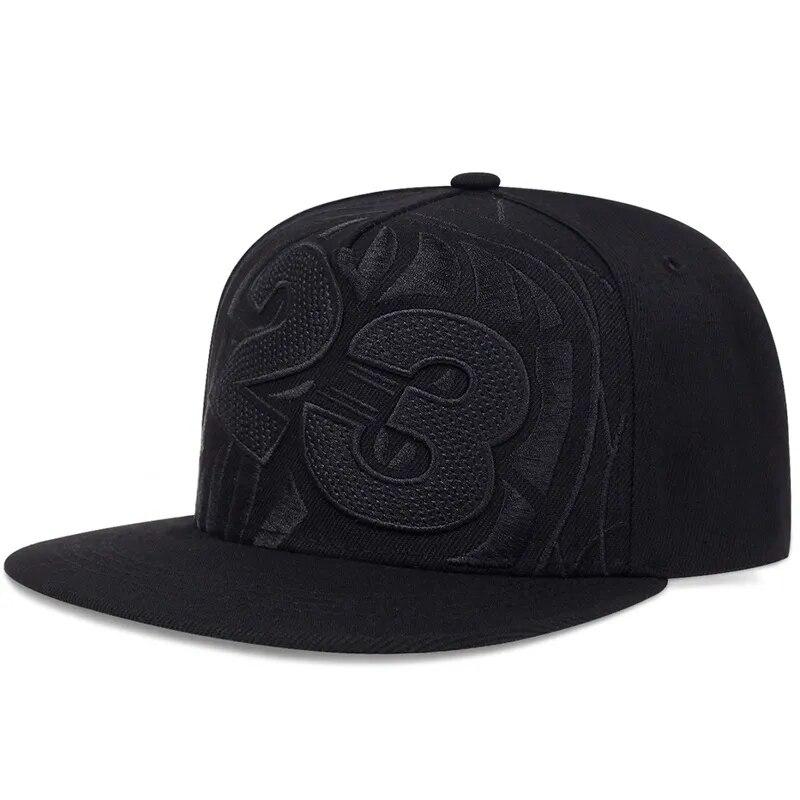 Unisex 23 Basketball Letter Embroidery Hip-Hop Hats Outdoor Adjustable Casual Baseball Caps Sunscreen Hat