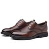Men's Spring Business Brogue Leather Shoes - Genuine Leather Hollow Sandals