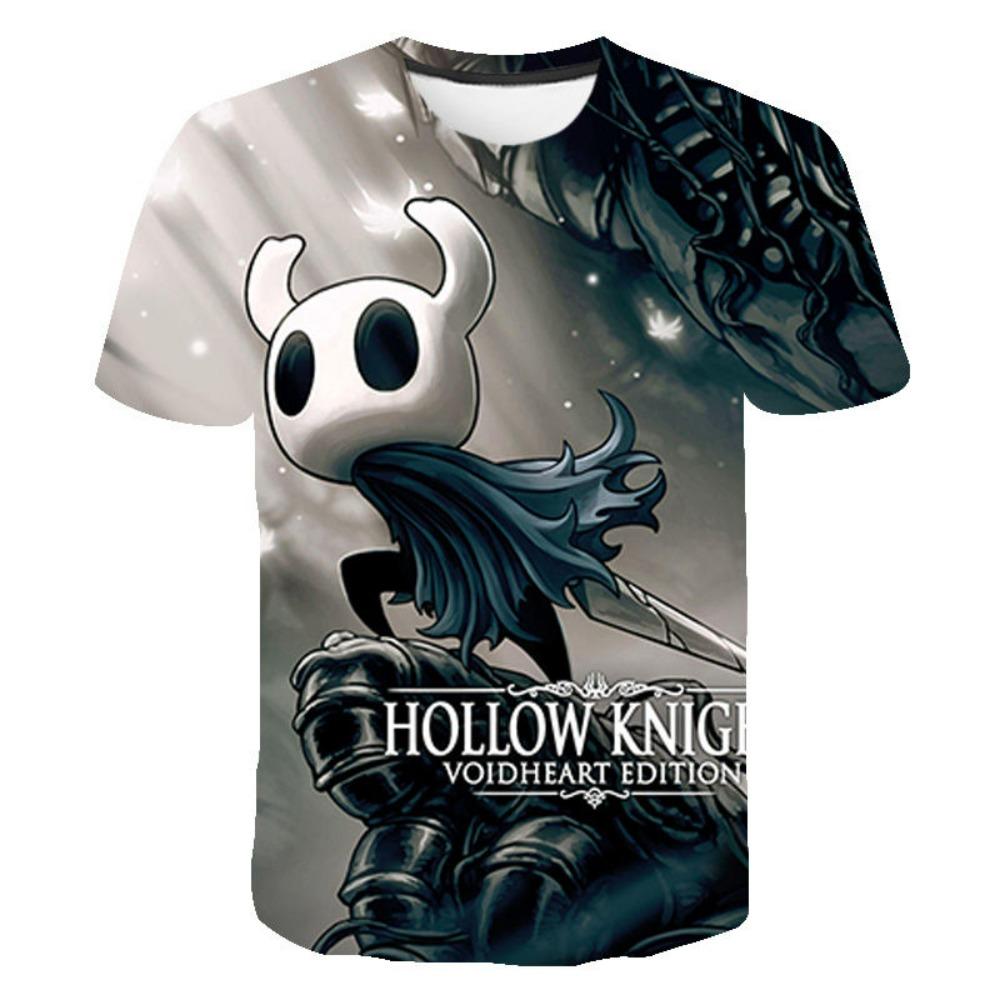 

Модна футболка для чоловіків і жінок Hollow Knight 3D-друк Футболка вільна з коротким рукавом Вуличний одяг Літній повсякденний Дитячі топи Одяг S