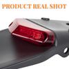 Motorcykel Bakskärm Registreringsskyltshållare Med LED Bromsljus 12V För Enduro Crossmotorcykel För Suzuki Kawasaki Bromsljus