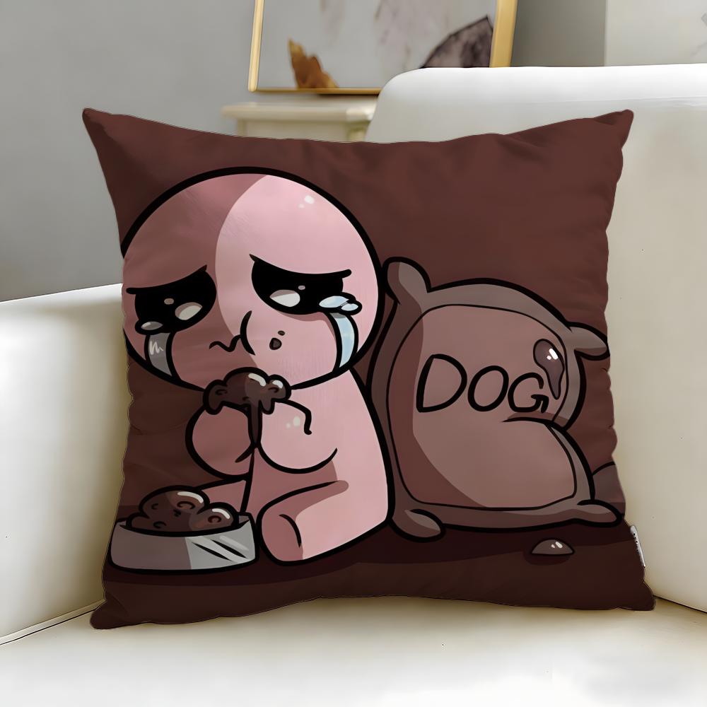 Trendy TThe Binding of Isaacable Cushion Cover Soft EasyWash Pillow Case Versatile for Couch Bed Travel and Office