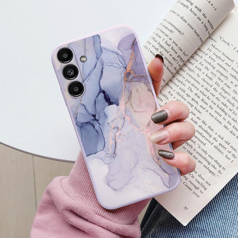 Case For Samsung A54 5G Back Cover Protective Silicone Funda Fashion Marble Stone Texture Coque For Galaxy A56 A16 A26 A36 A17