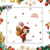 Santa Bathroom Accessories for Winter Funny Christmas Toilet Seat Decal, Waterproof PVC Lid Decoration Stickers Holiday Decorations Home Decor,