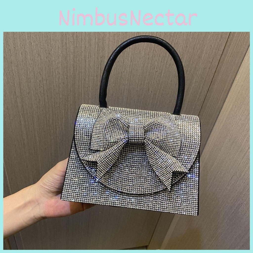 New Cross-border European And American Light Luxury Rhinestone Handbag Bridal Wedding Dress Evening Banquet Evening Bag
