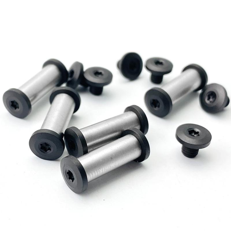 10 Sets M3.5 Thread Knife Handle Stainless Steel Lock Screws Folding Knives Shank Spindle Axis Rivets DIY Make Accessories Nails