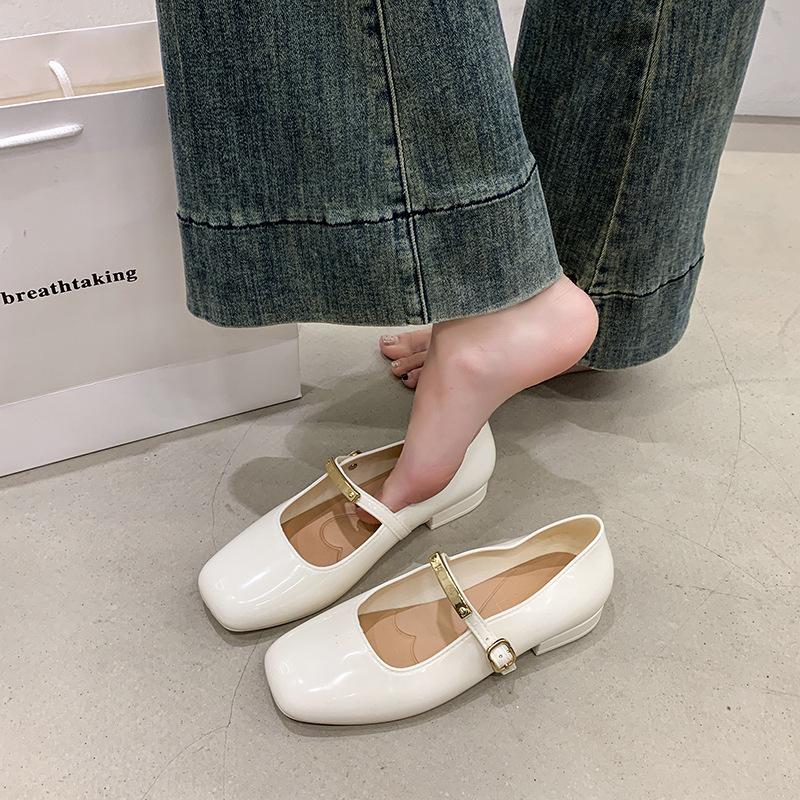 

French Mary Jane shoes, small fragrant style retro shoes, shallow mouth single shoes temperament 36/37