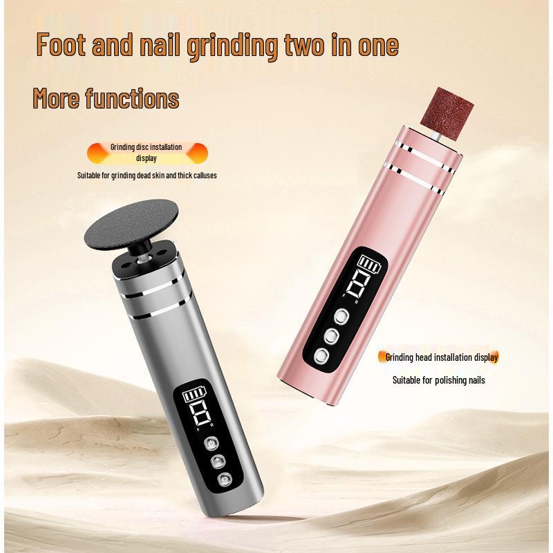 Rechargeable Metal Electric Foot Callus Remover - Durable Grinder for Dead Skin