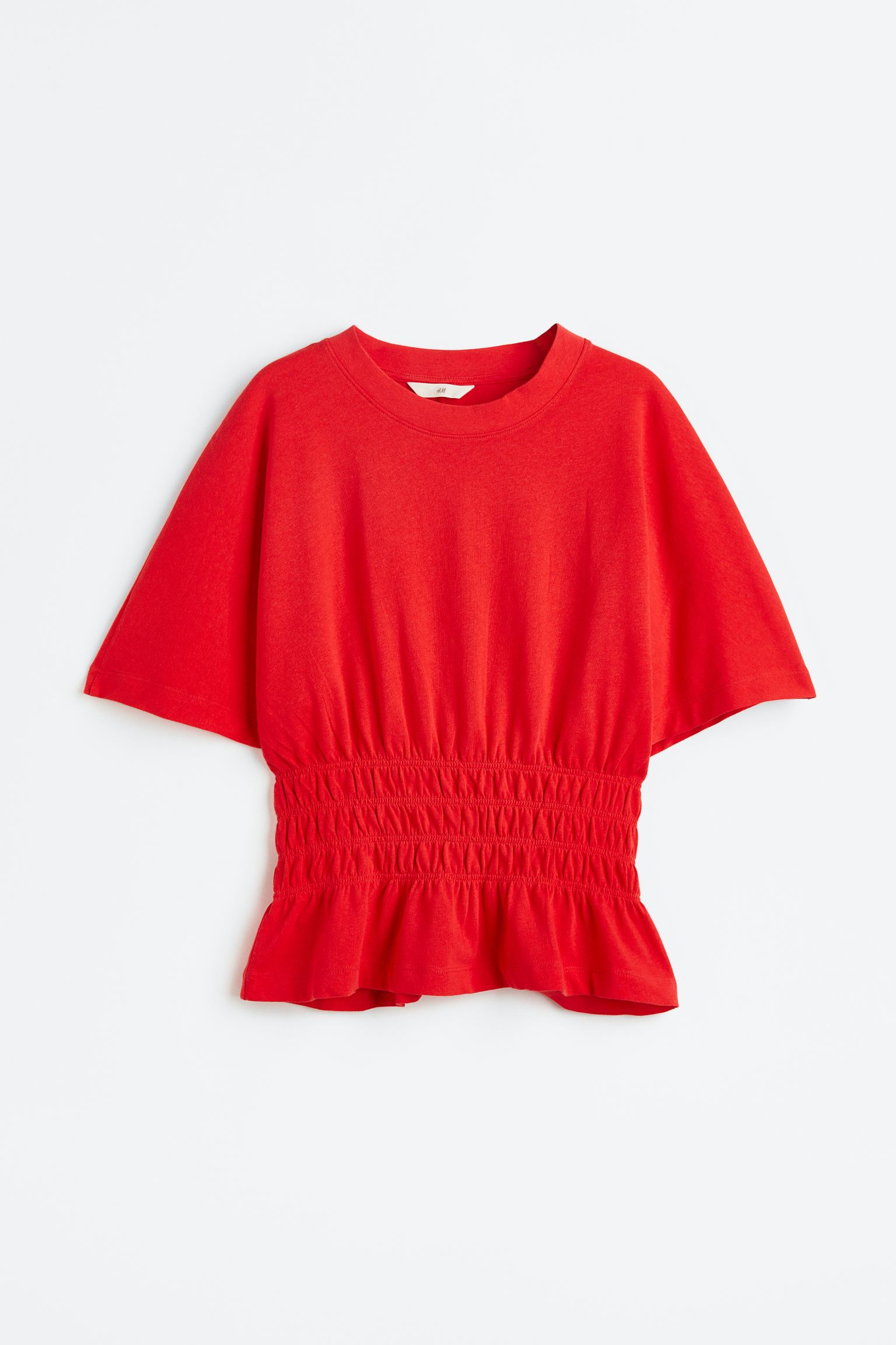 

Smocked-waist top