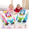2pcs Remote Control Cars 2.4Ghz RC Cars Kids Unicorn Car Toys With Colored Lights, Music And Sound For Ages 2-6 Toddler