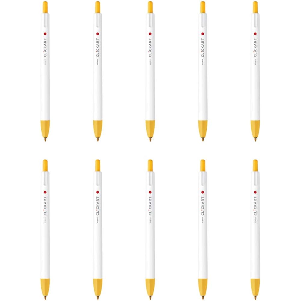 Zebra Water-based Pen Clickart Marigold 10 Pens B-WYSS22-MGO
