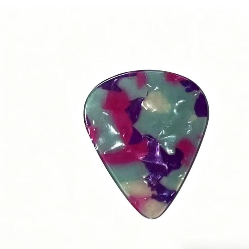 Heart-Shaped Celluloid Guitar Picks: 0.46-0.71-0.96mm, Multi-color Frosted, Anti-slip for Speed Picking and Strumming