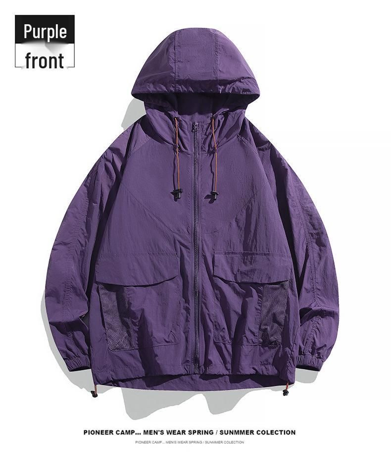 Dopamine UV Protection Couple's Windbreaker: Lightweight, Breathable Summer Skin Clothing for Men & Women, Ideal for Climbing & Outdoor Activities.