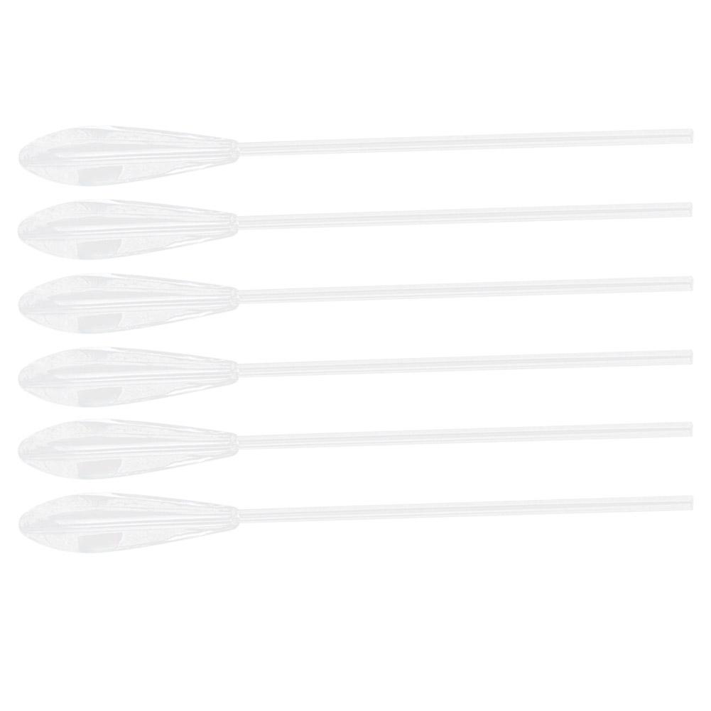 6Pcs Acrylic Large Sinking Floats Fishing Accessory Ecofriendly Transparent White(15 G )