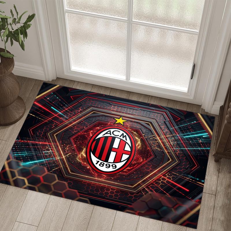 AC Milan Design Crystal Velvet Carpet Cozy Non?Slip Printed Rug For Bedroom Living Room Entrance