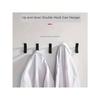 5pcs Self-Adhesive Hooks, No Drilling Required, Plastic Towel Hooks For Bathroom