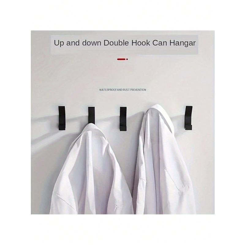 5pcs Self-Adhesive Hooks, No Drilling Required, Plastic Towel Hooks For Bathroom