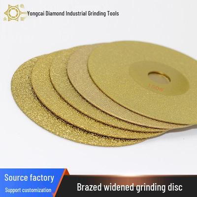 Brazed Diamond Grinding Disc for Tile, Stone, Cast Iron, and Glass - High-Efficiency Cutting Wheel