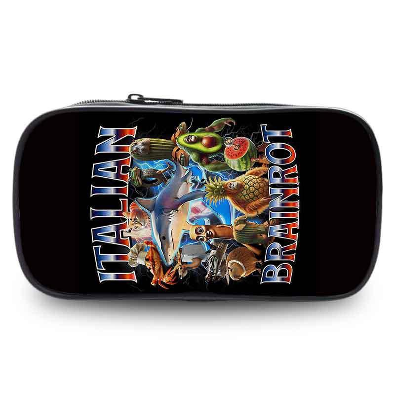 Kids Cartoon Pencil Case Elementary School Students Oxford Fabric Stationery Bag Durable Cute Design