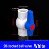 PVC Ball Valve for Water and Fish Tanks - 50mm Threaded Pipe Joint Valve Switch
